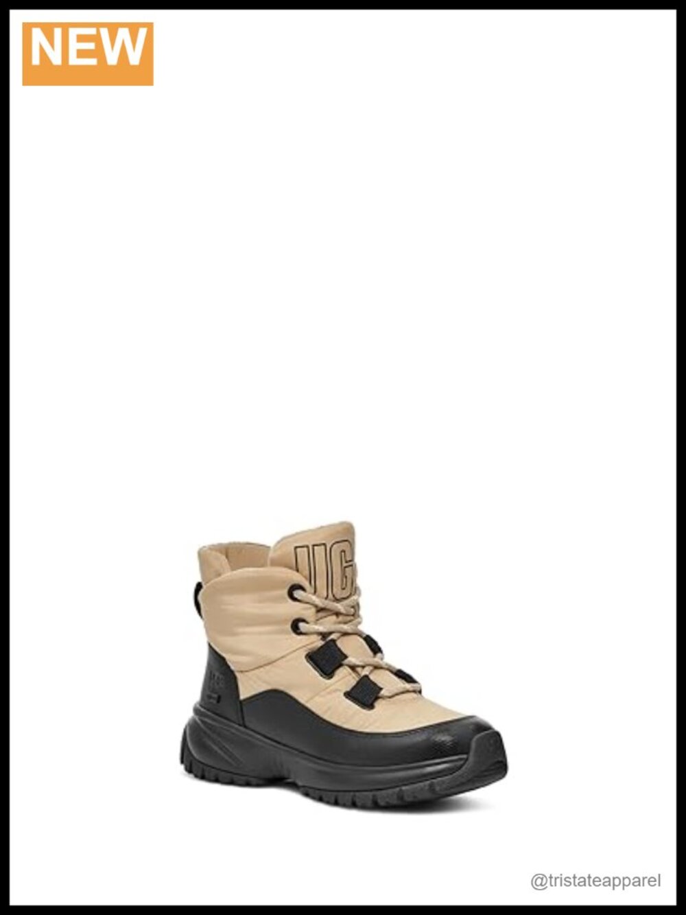 Women's Waterproof Faux Leather Lace-Up Ankle Bootie